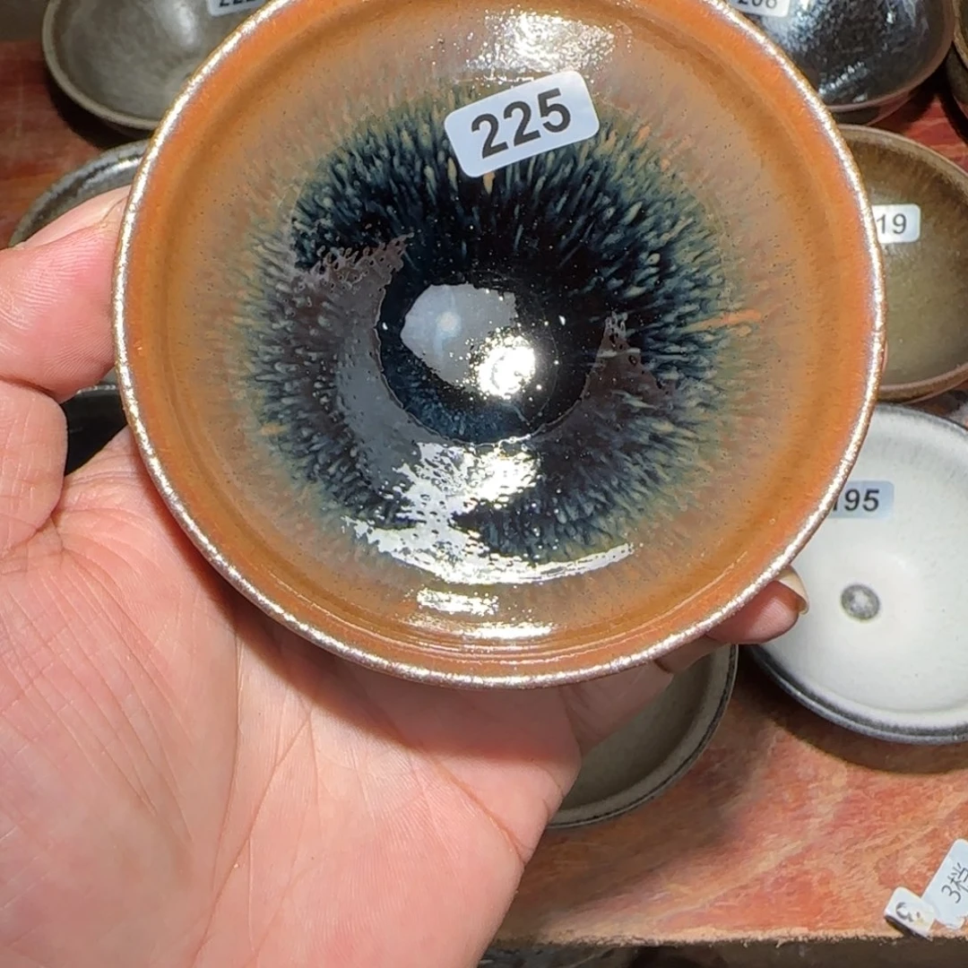 茶盏焦源柴烧自然还原225
