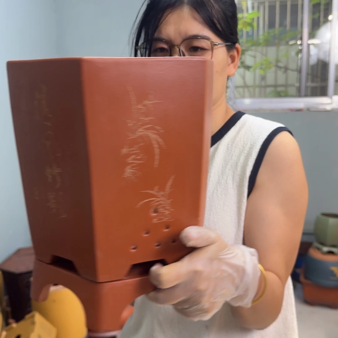 紫砂花盆紫砂口径20
