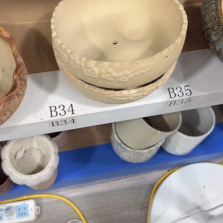 微瑕陶瓷花盆满9.9发