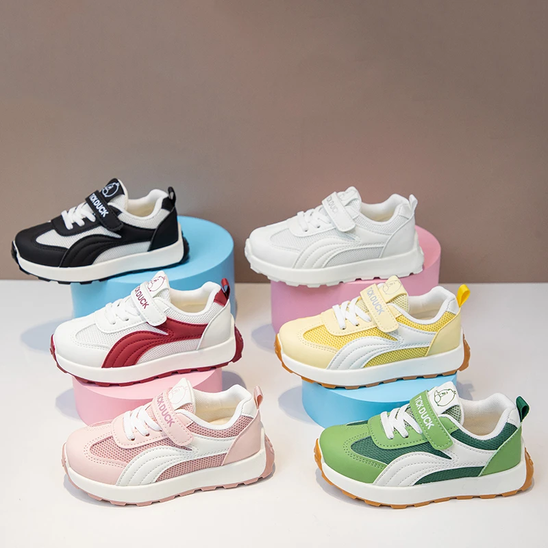 儿童春季新款休闲童鞋中大童软底百搭透气学生防滑耐磨时尚运动鞋