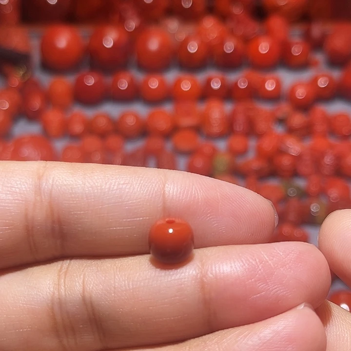 南红玛瑙未镶嵌配饰老型8.2mm