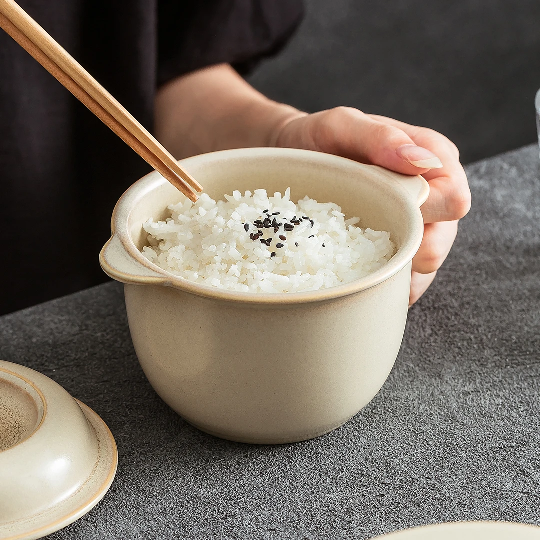 2025新款特别好看的精致高颜值釉下彩陶瓷炖罐家用的隔水炖盅汤盅