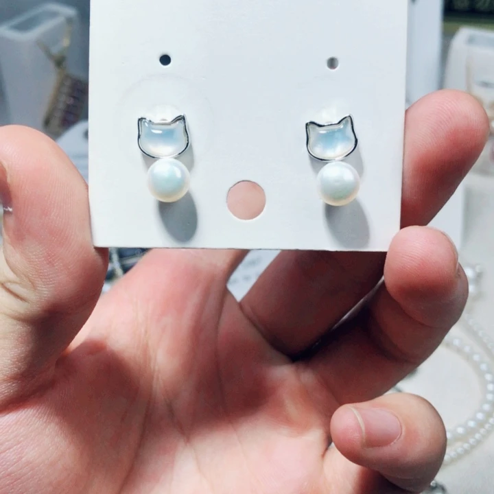 未镶嵌淡水珍珠耳饰