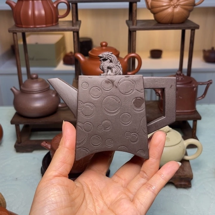 战***旗茶壶紫砂手工制作