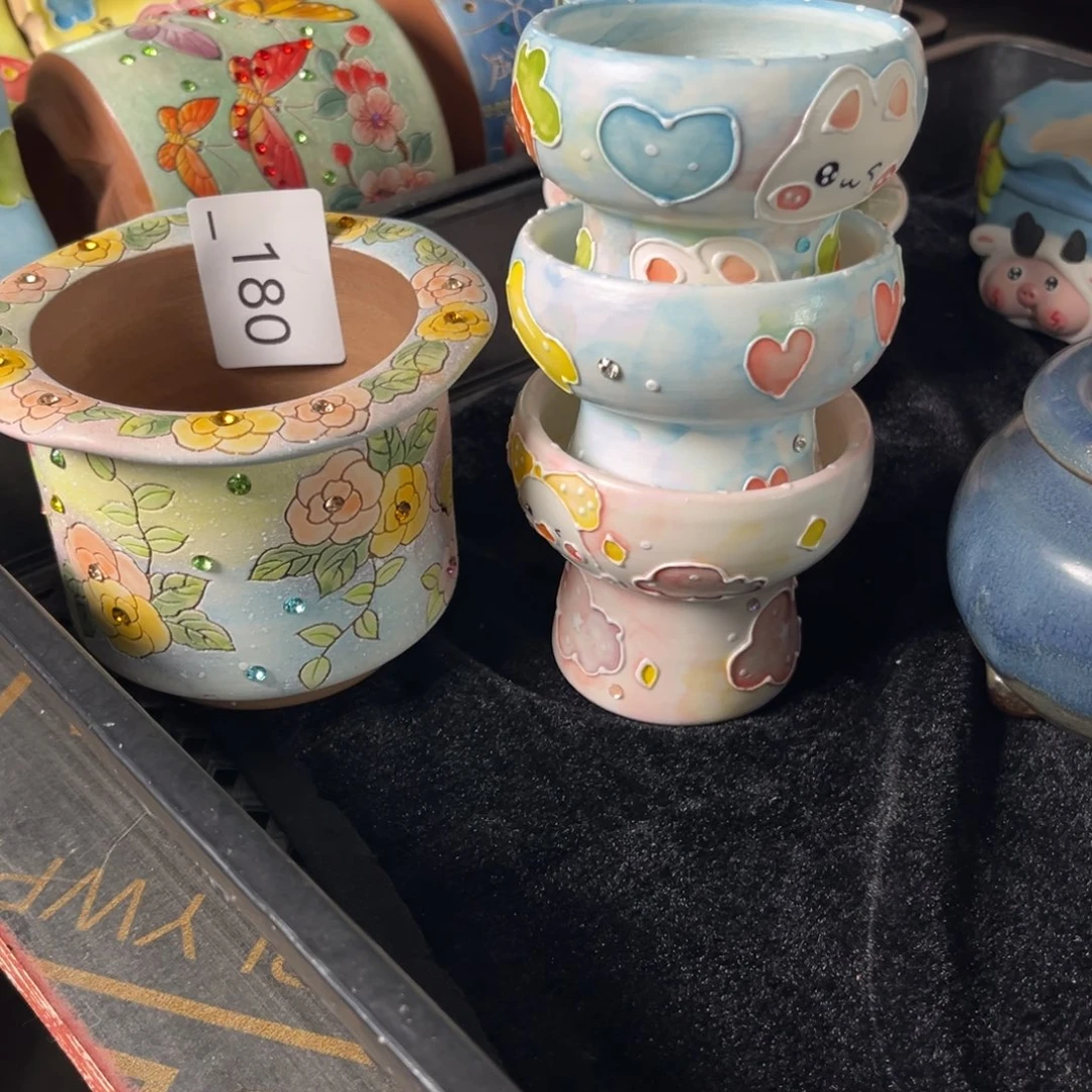 岩***️180多肉花盆4个85元