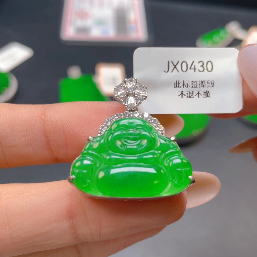 【闪购商品】颈饰银S925镶嵌翡翠翡翠