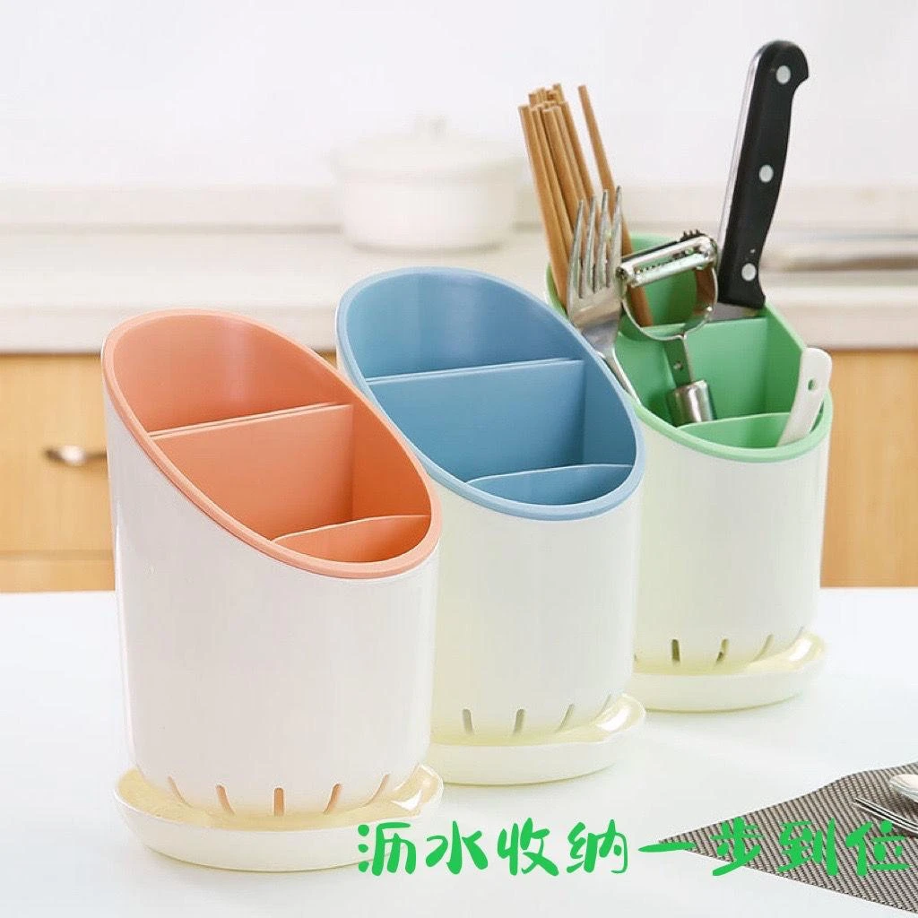 筷子筒厨房收纳筒可拆洗防霉刀架一体筷子笼多功能放沥水筷子筒