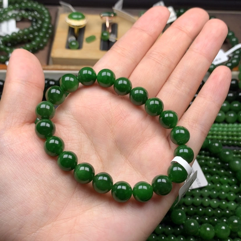 【闪购商品】未镶嵌手链和田玉（碧玉）江****子10m