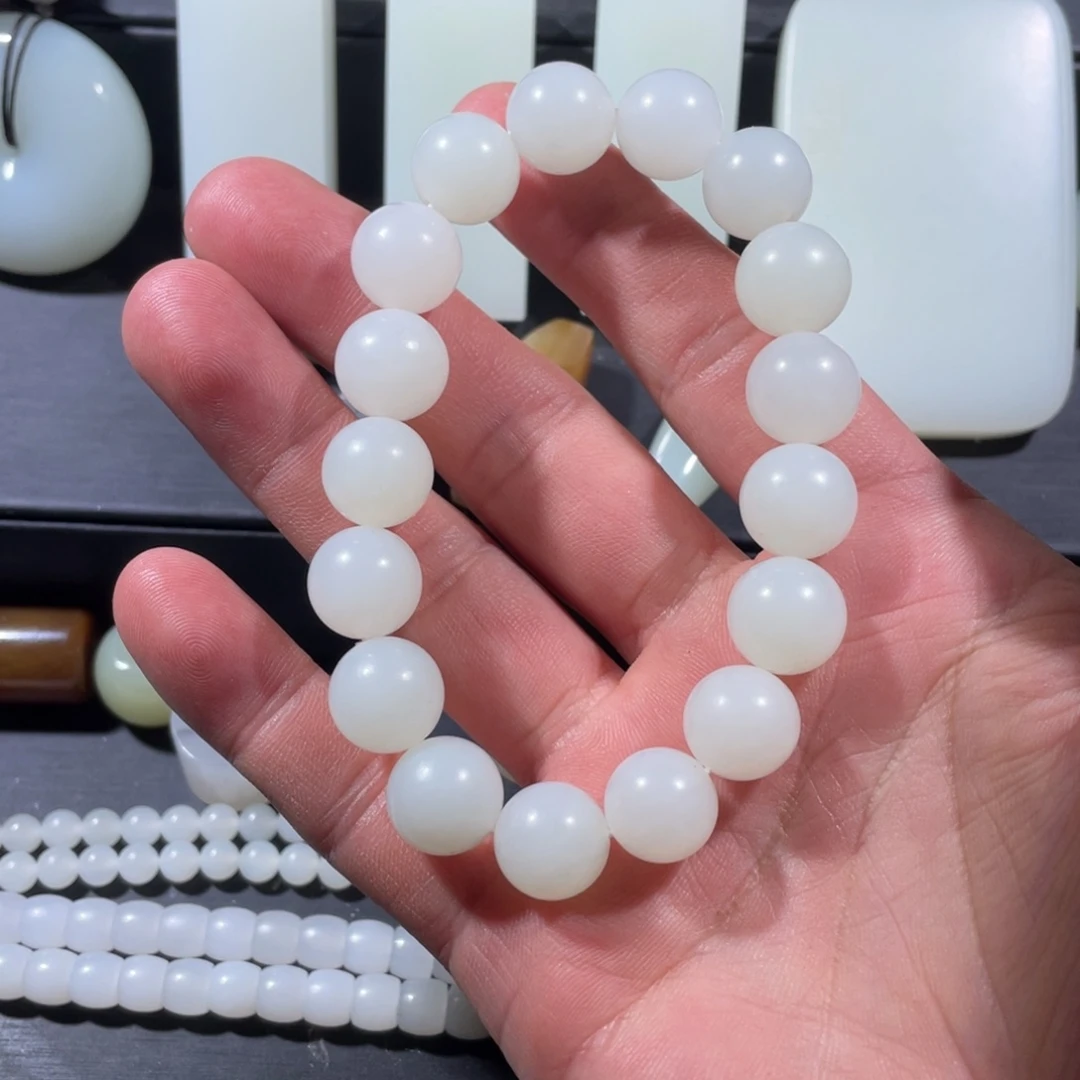 和田玉未镶嵌吊坠(不含链)手串