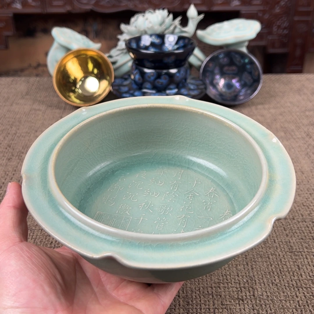 瓷片正能量陶瓷艺术品