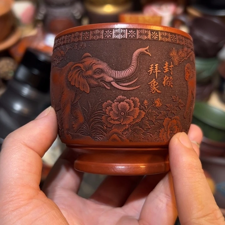 茶杯紫砂宜兴紫砂主人杯