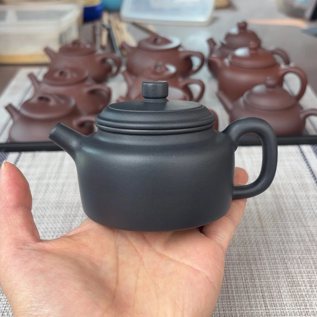 紫砂茶壶半手工捂灰德钟壶200cc