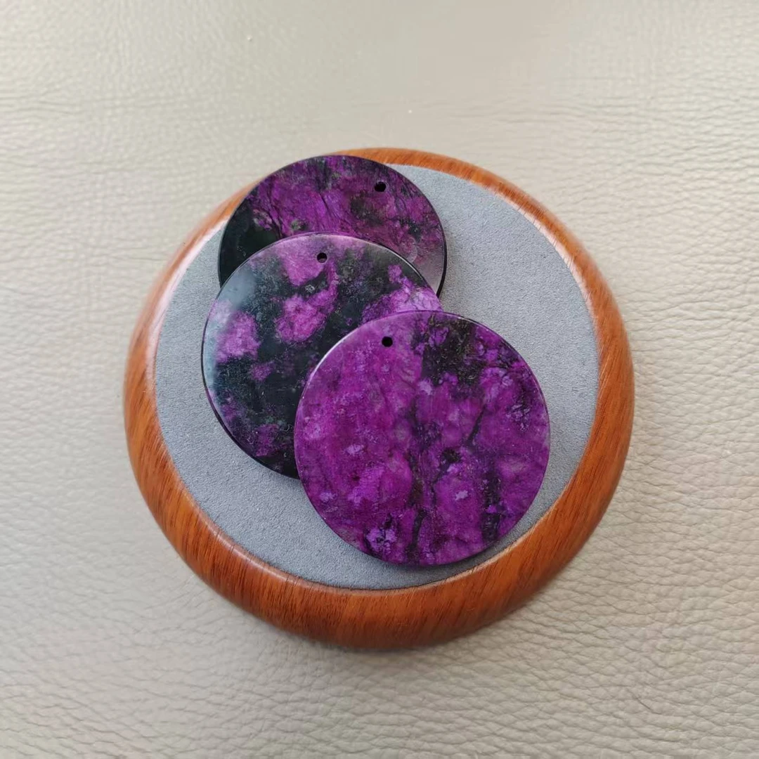 紫色圆牌吊坠 九紫离火多样性发货