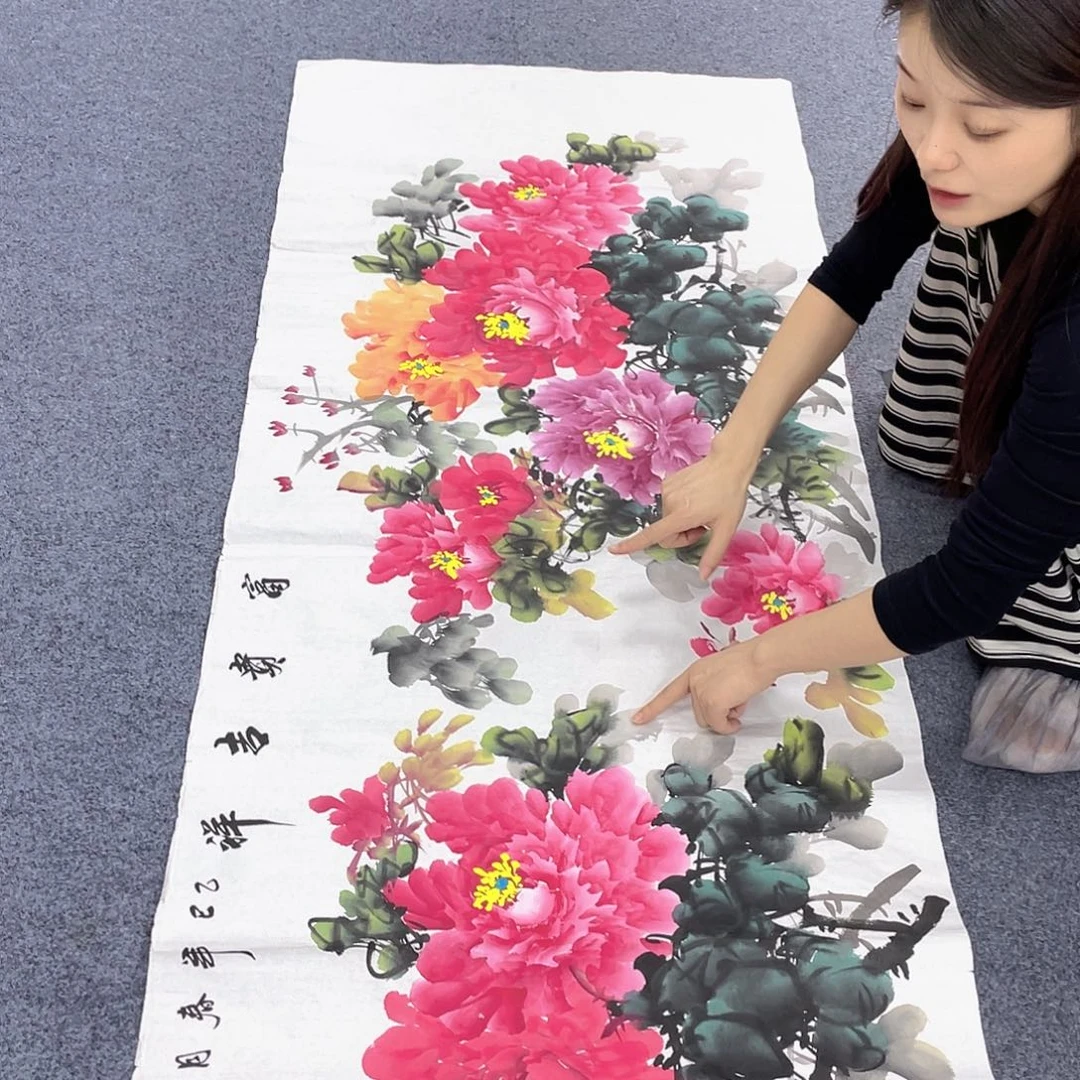 国画作品小姐姐放漏…