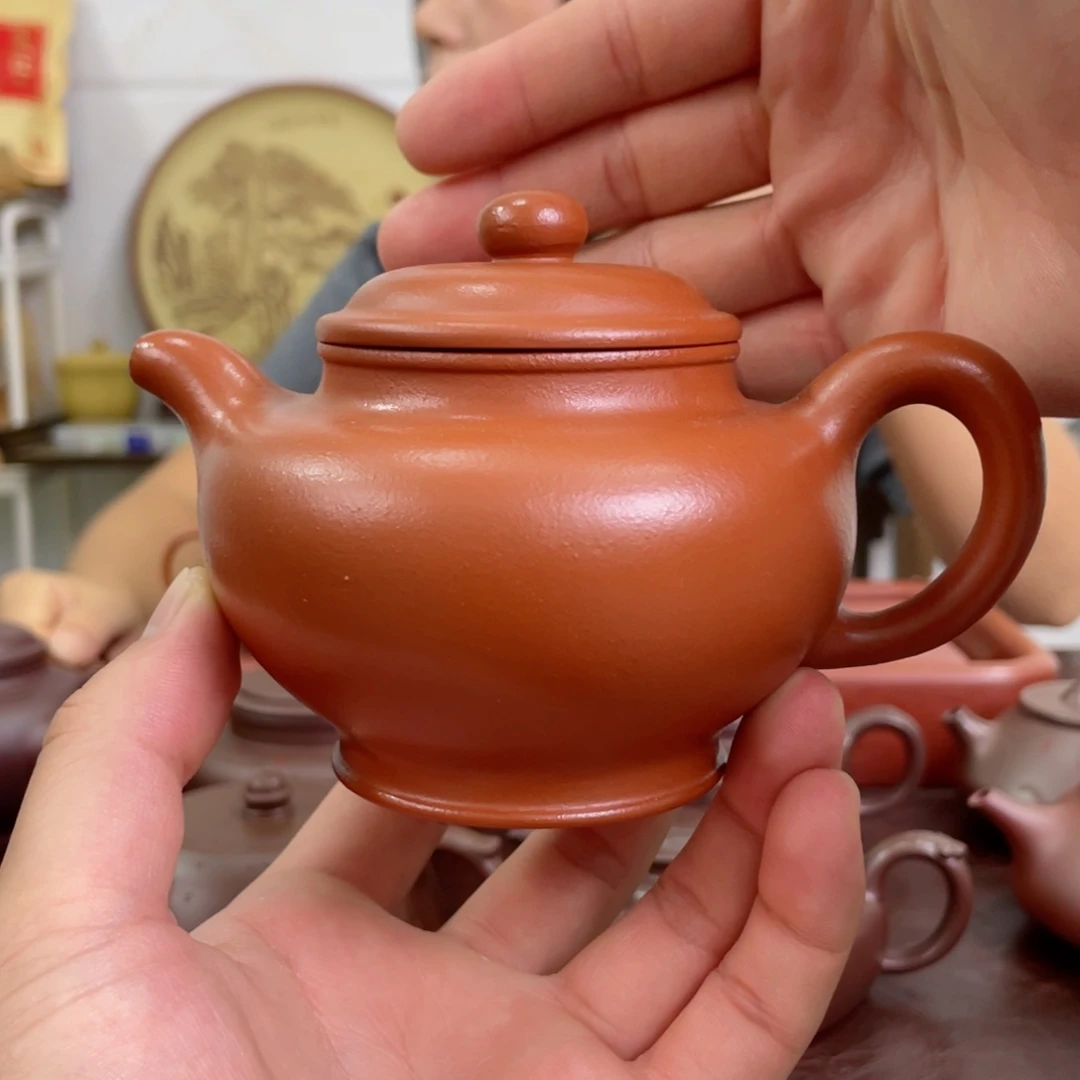 茶壶紫砂掇只 朱泥