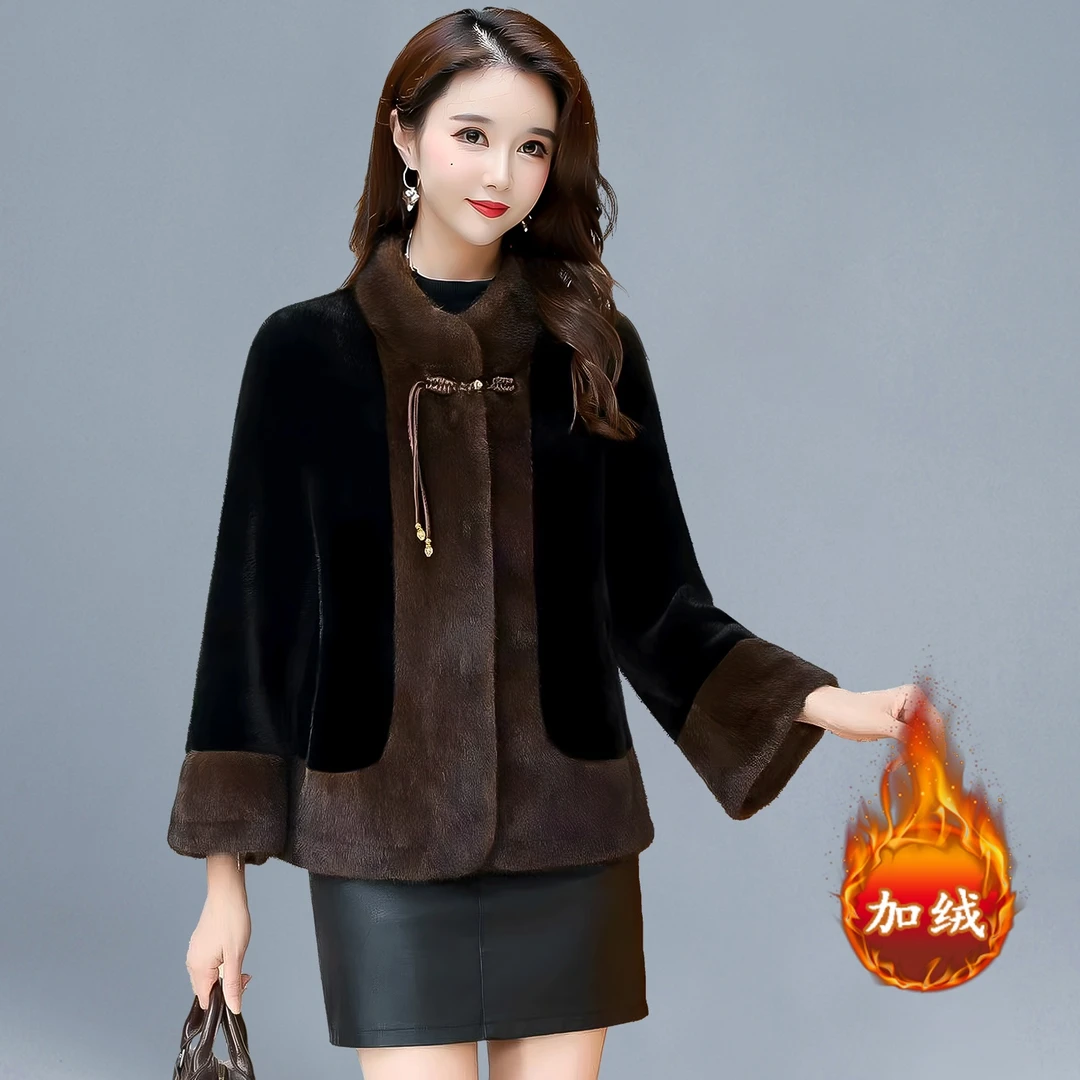 拉夏贝尔轻奢穿搭宽松短款外套女2025年冬季新款时尚上衣短款外套