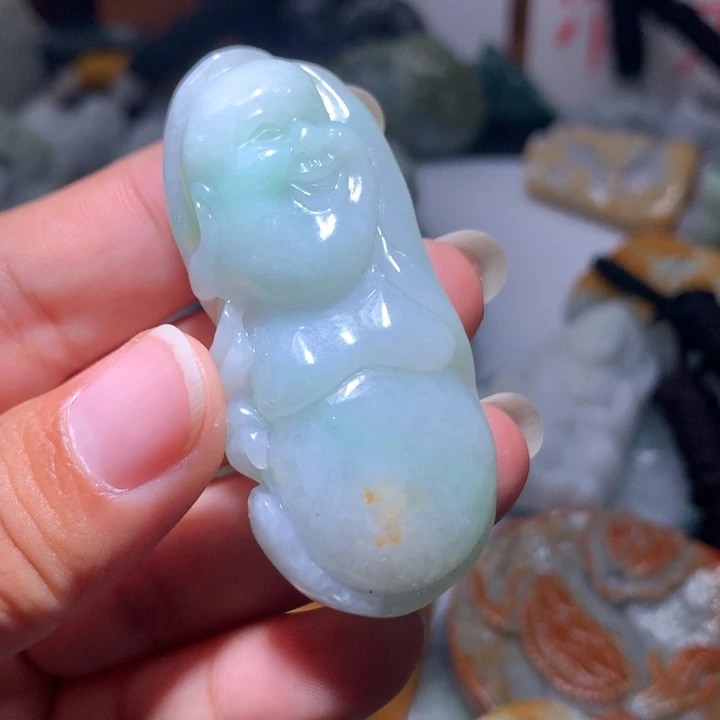 翡翠未镶嵌颈饰保真天然A货翡翠