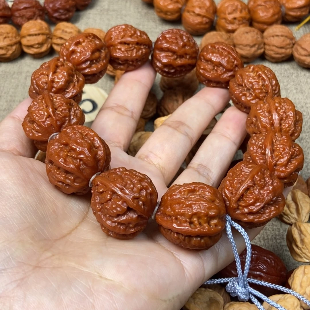 十***川吊坠文玩核桃龙脊八棱文玩核桃