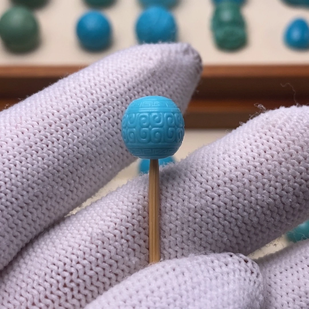 绿松石未镶嵌绿松石回纹9.8