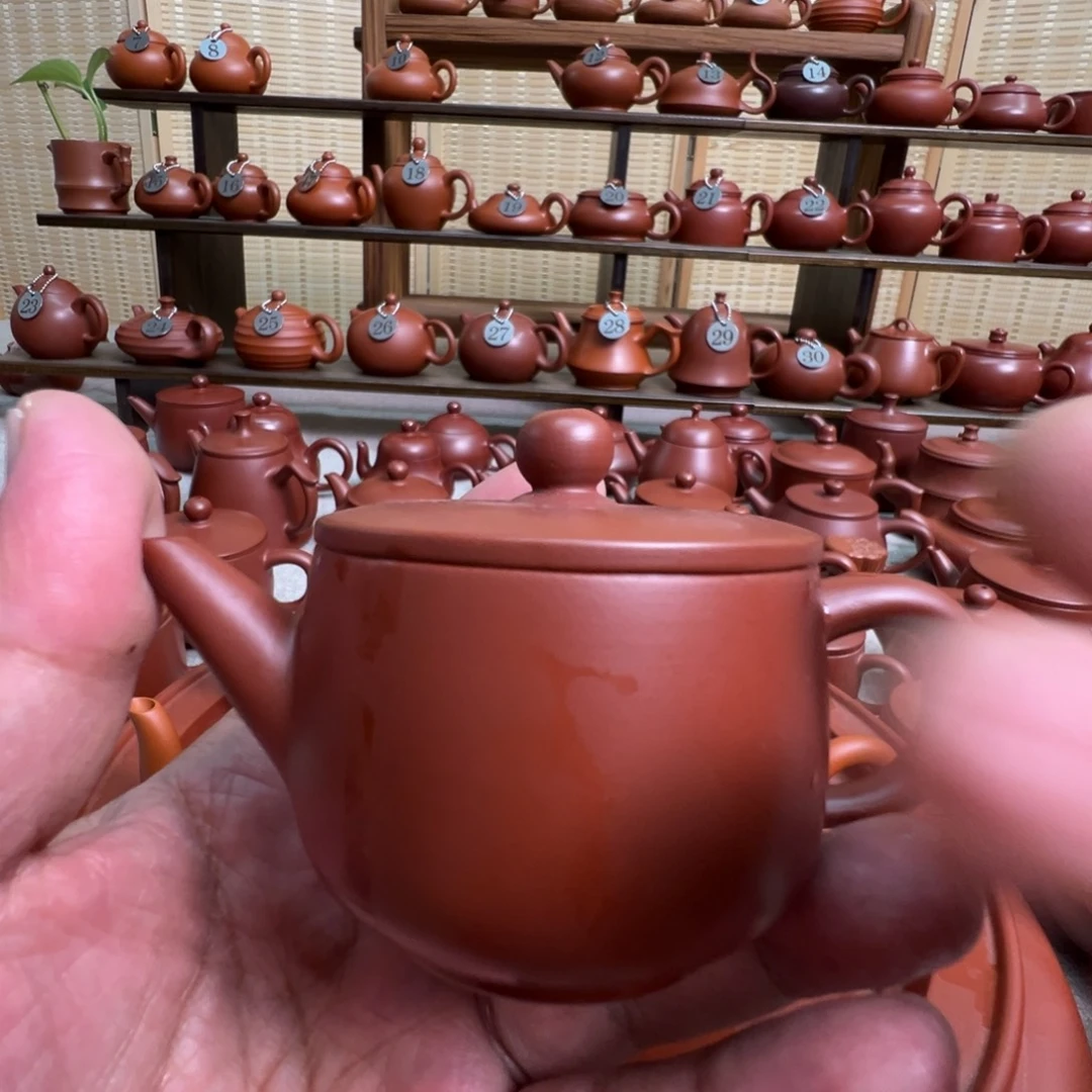 陈***大茶壶紫砂潮州手拉朱泥壶，微瑕不退换