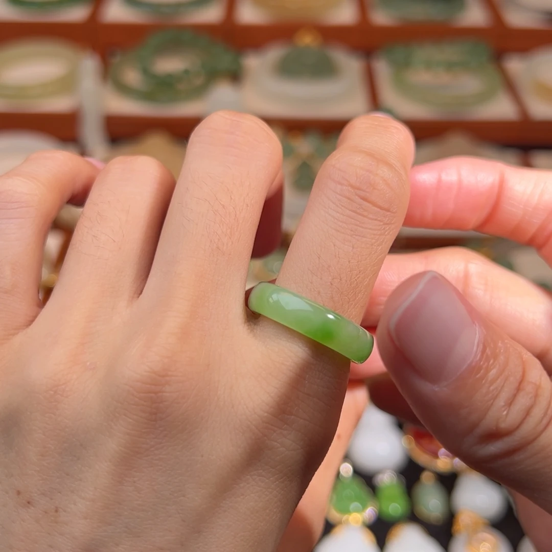 和田玉未镶嵌戒指17