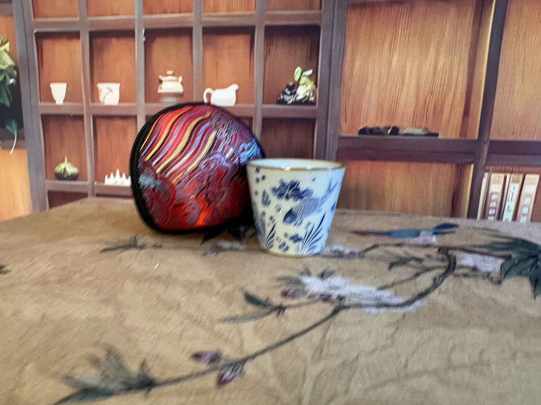 鱼藻纹旅行茶具户外车载便3002携泡茶套装
