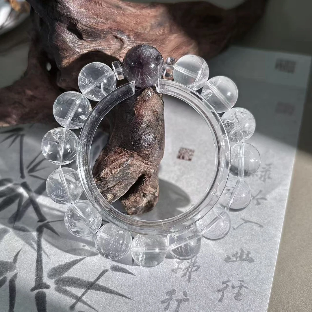 【原创】极光之光DIY（13mm+）天然水晶手串女款-多样性发其一-JG709