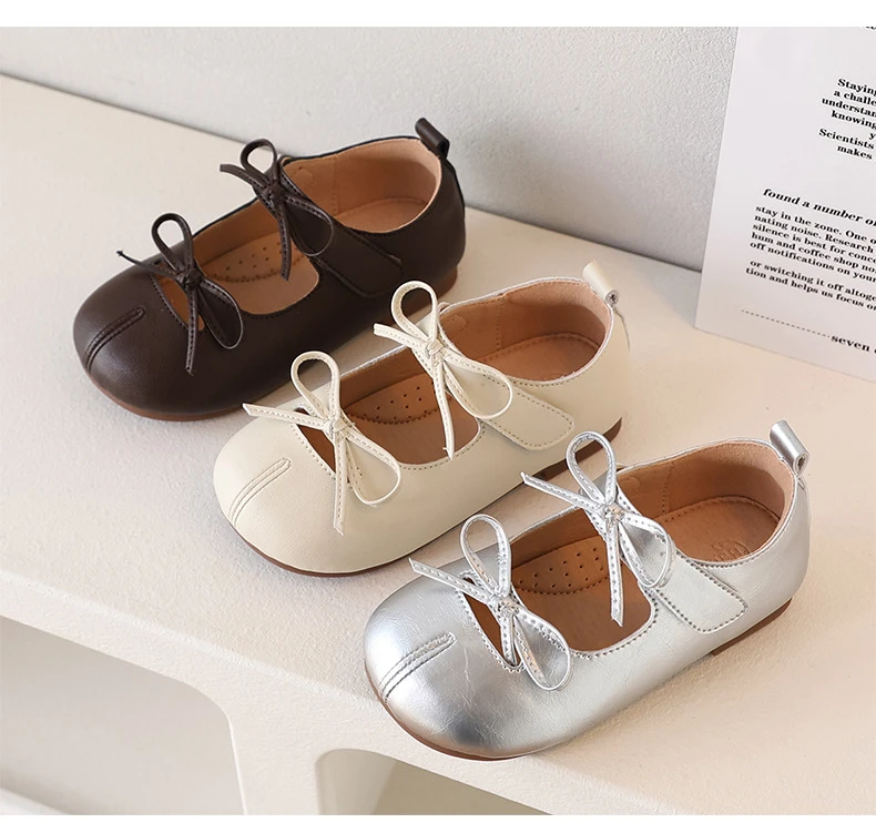 儿童皮鞋公主鞋春夏季蝴蝶结公主鞋防滑儿童宝宝鞋女孩女宝童单鞋