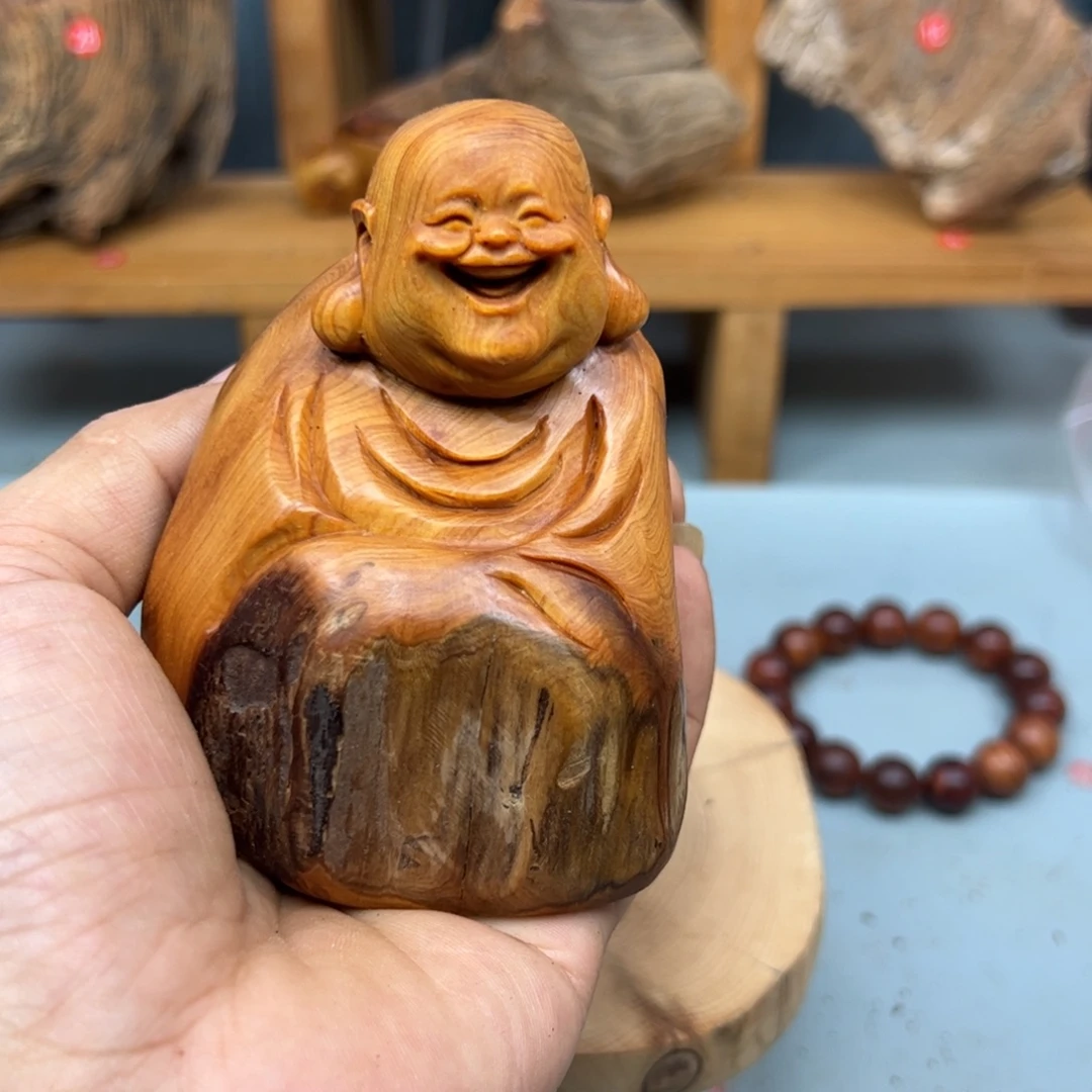 用***9木崖柏木摆件手把件