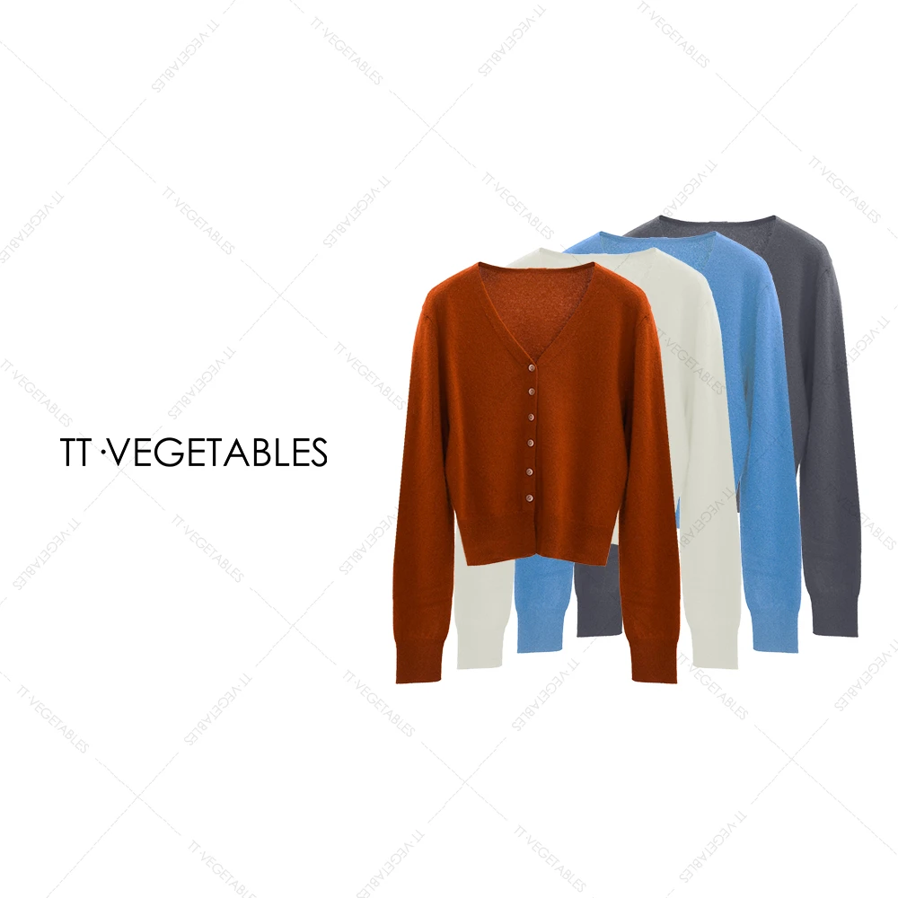 TT・VEGETABLES【序白】沁心 羊毛针织衫打底衫修身上衣521561