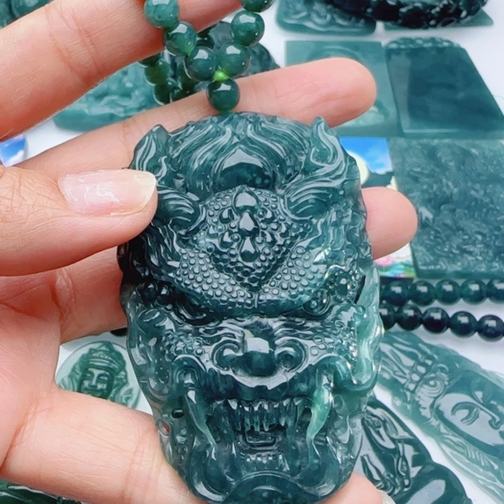 翡翠未镶嵌颈饰多样性发货天然A货翡翠