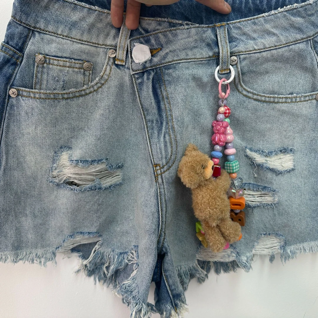 LALA牛仔短裤LBEB-WXZD17