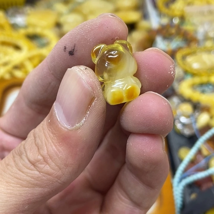 裸石蜜蜡未镶嵌吊坠