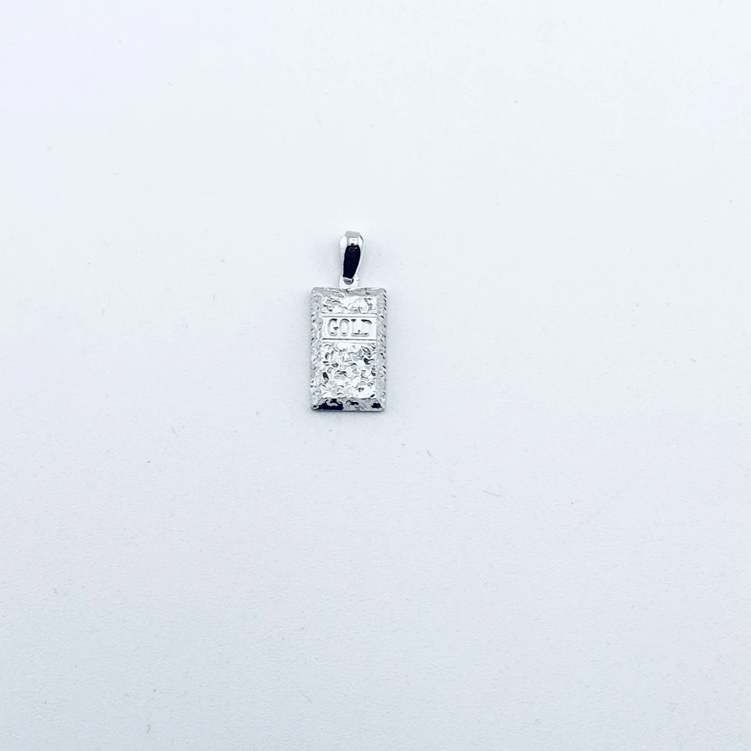 铂金Pt950潮流新款 立体碎碎冰暴富小金砖吊坠