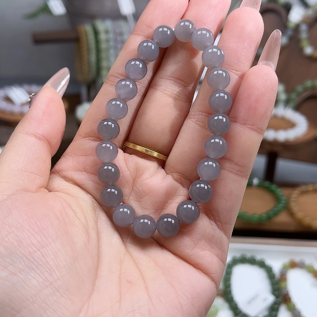 追***鎂和田玉未镶嵌手串