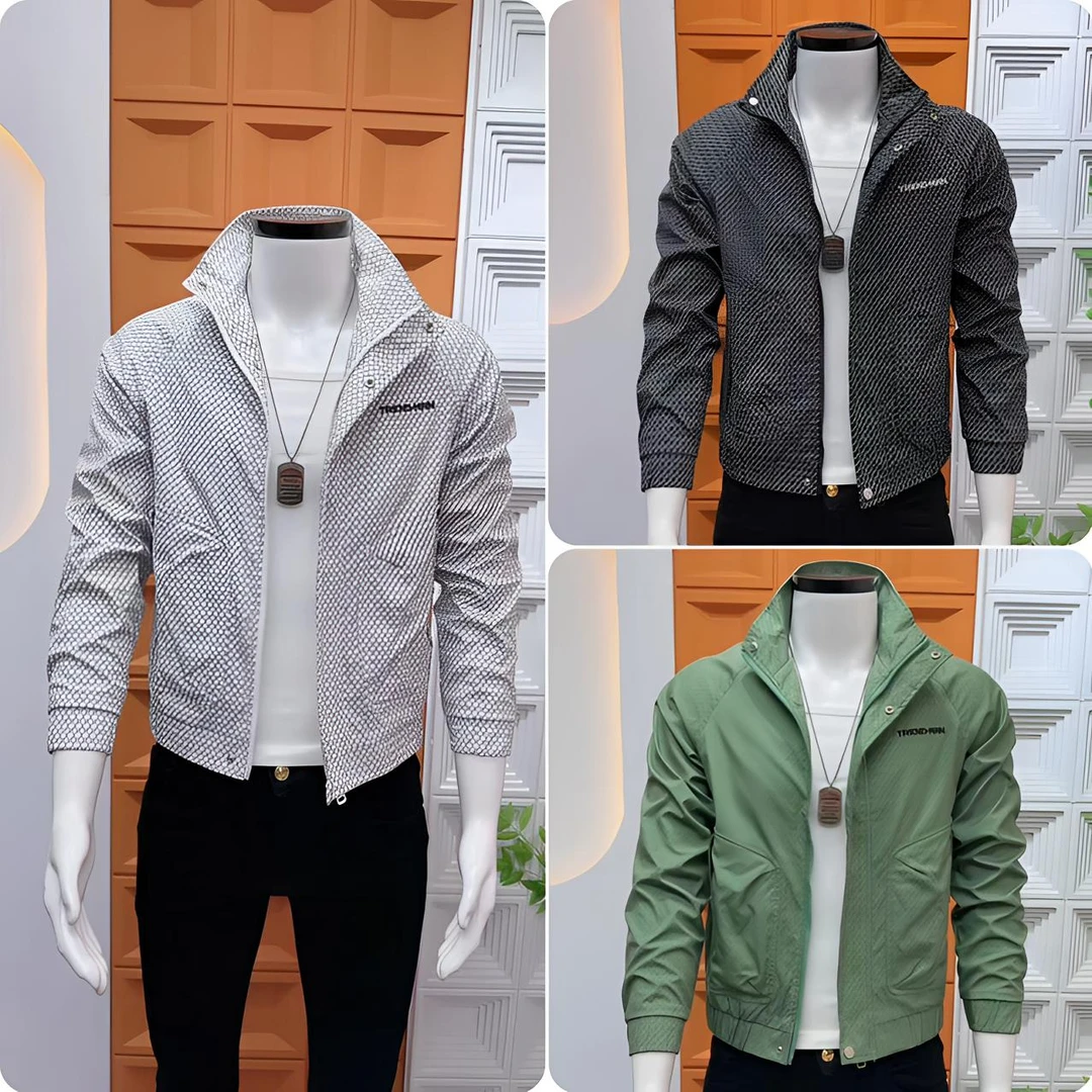 痞帅外套男士高级感修身夹克男装个性网红春秋季潮牌帅气印花褂子