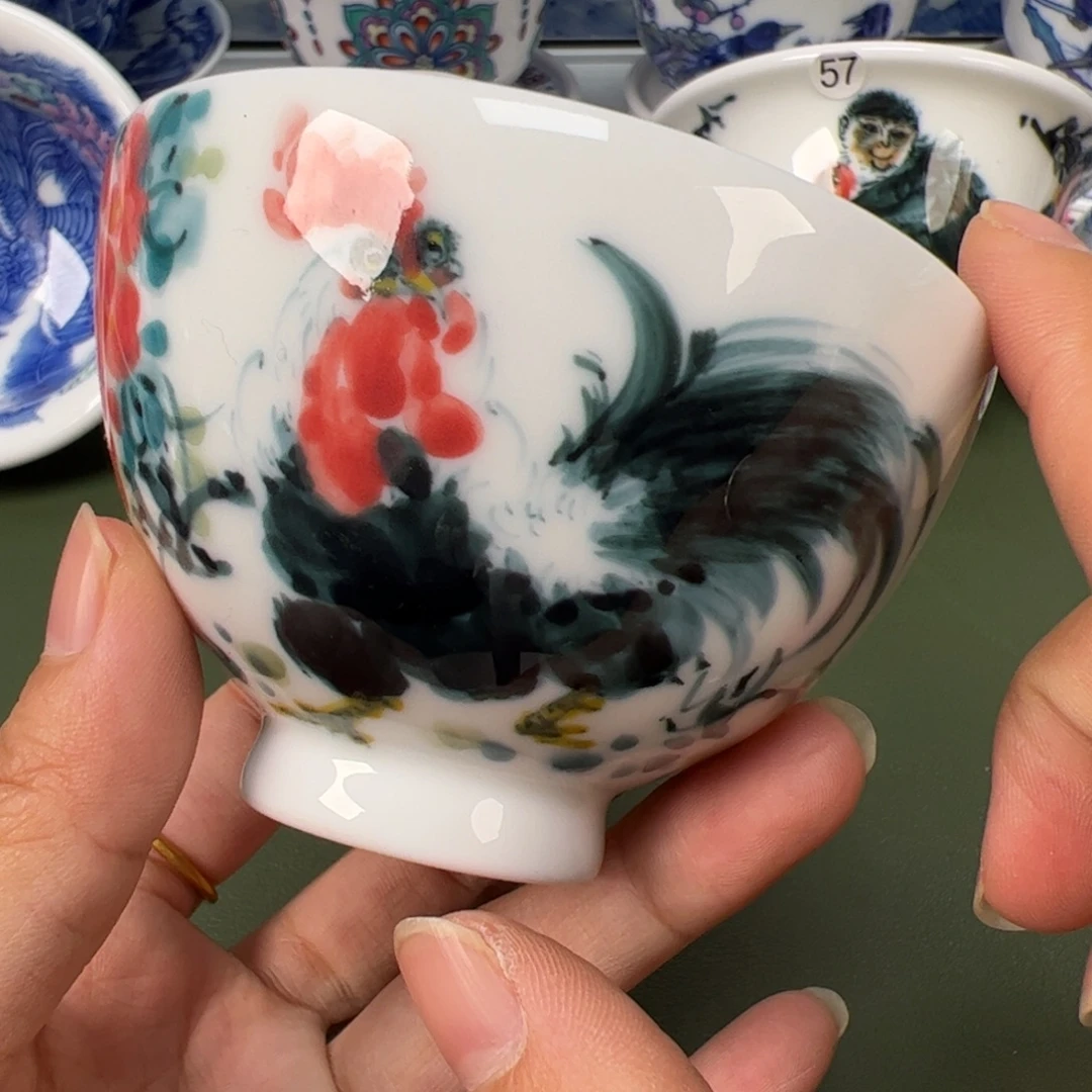 陶瓷景德镇纯手工纯手绘茶具木木50