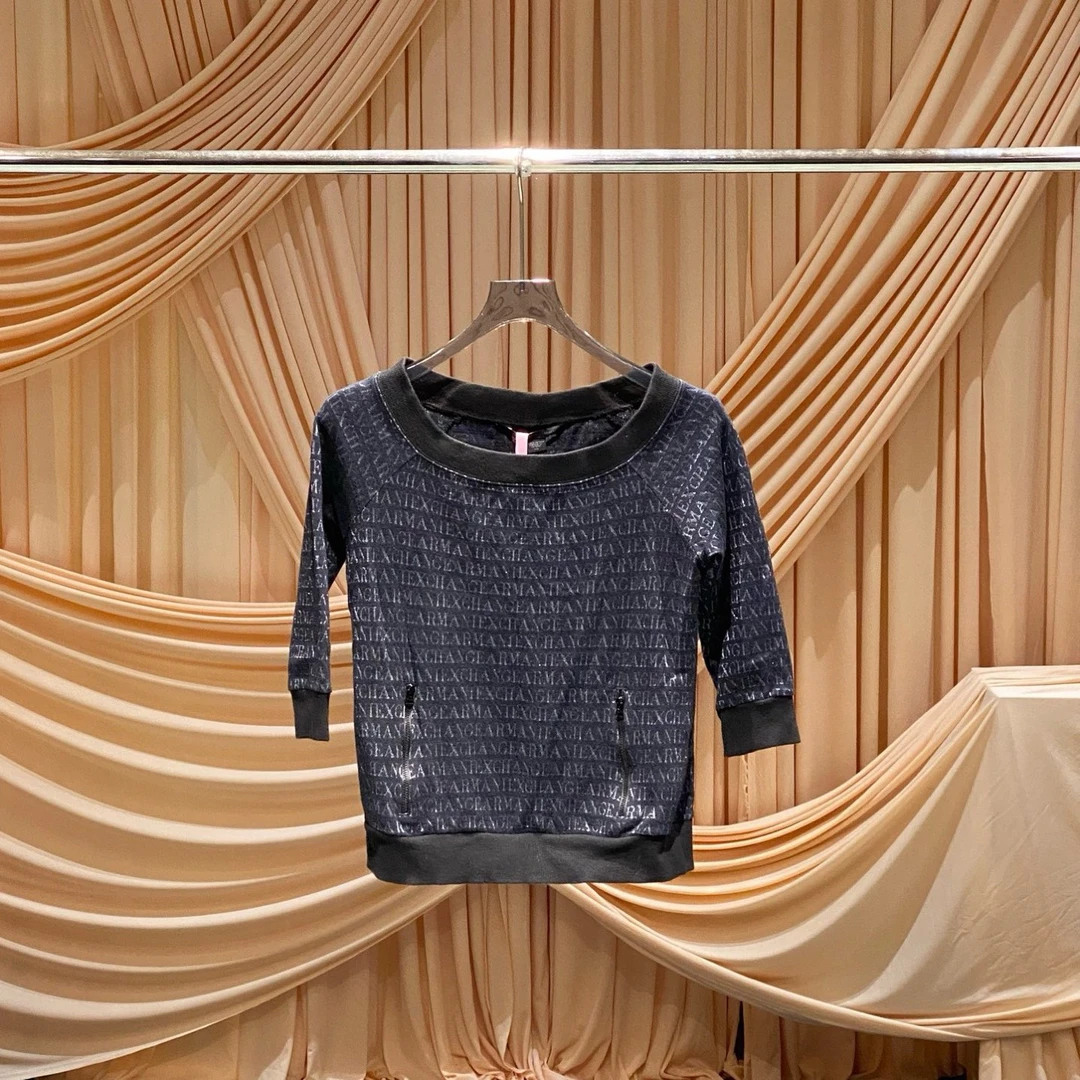 99新 GIORGIO ARMANI/阿玛尼 满印logo卫衣/M码/99新/32603