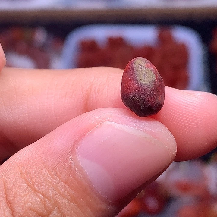 未镶嵌南红玛瑙珠宝半成品彩浆糖豆