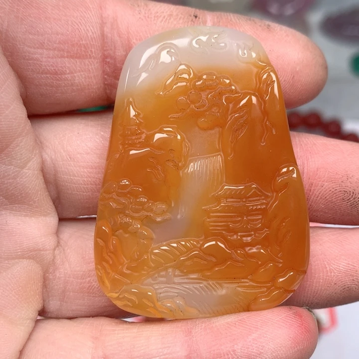 玛瑙/玉髓颈饰未镶嵌静*