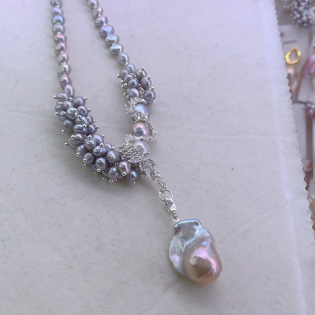 燕***蒙未镶嵌淡水珍珠套装