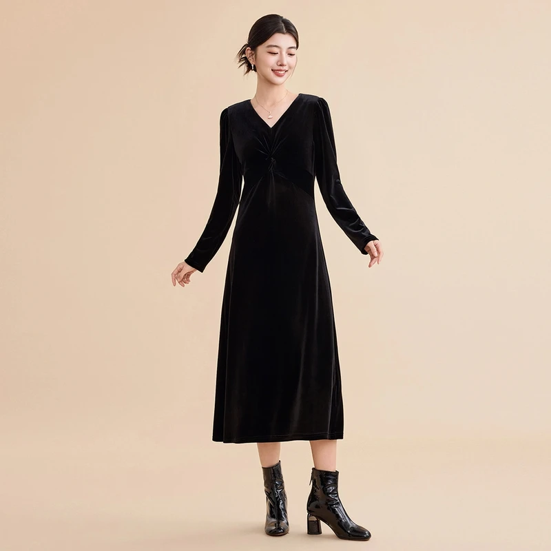 【谷邦L+ 】谷邦GOOBGS 修身收腰连衣裙女 G4441123-6