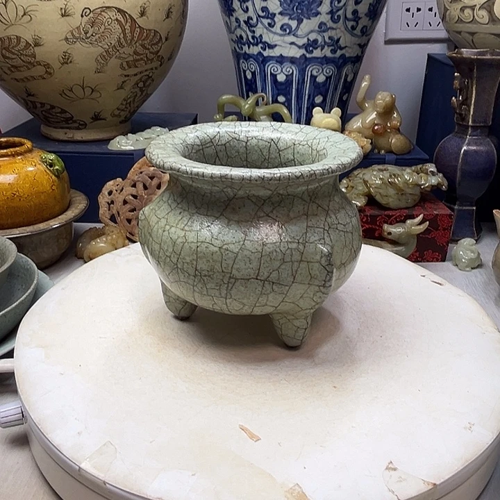 用***户摆件官瓷立式炉摆件1