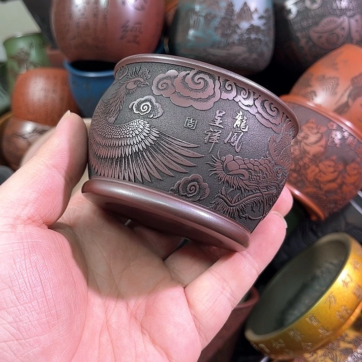 茶杯紫砂全手工紫砂主人杯