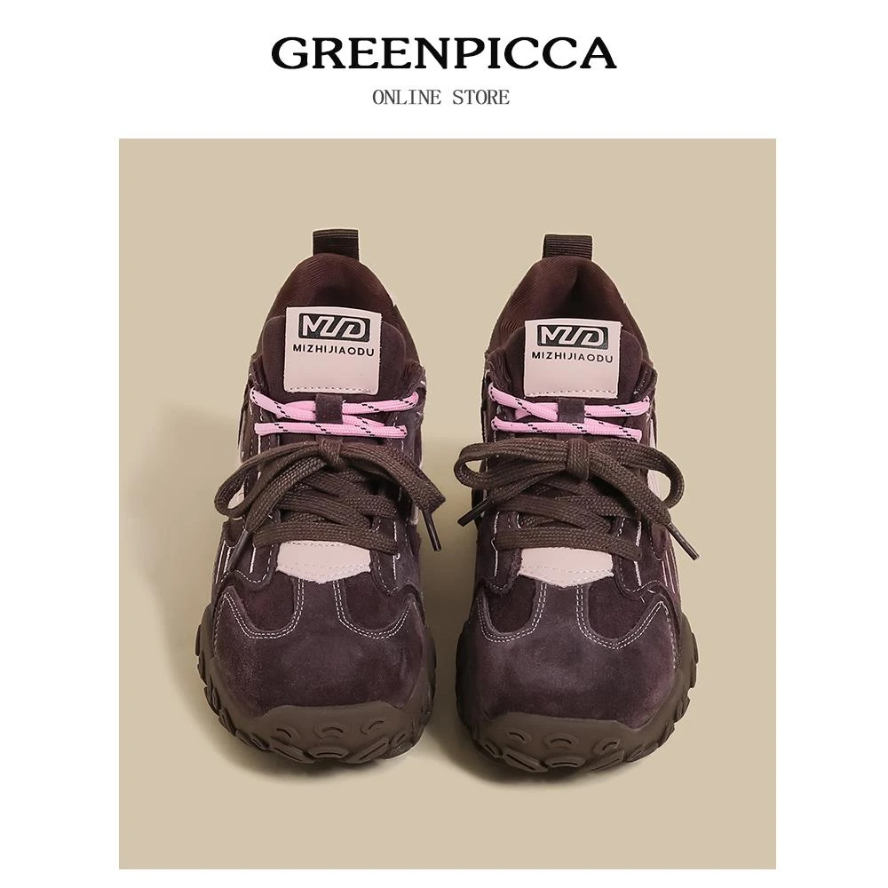 【香港轻奢Sakurano&樱央】百搭~厚底德训鞋女2025秋冬新款百搭休