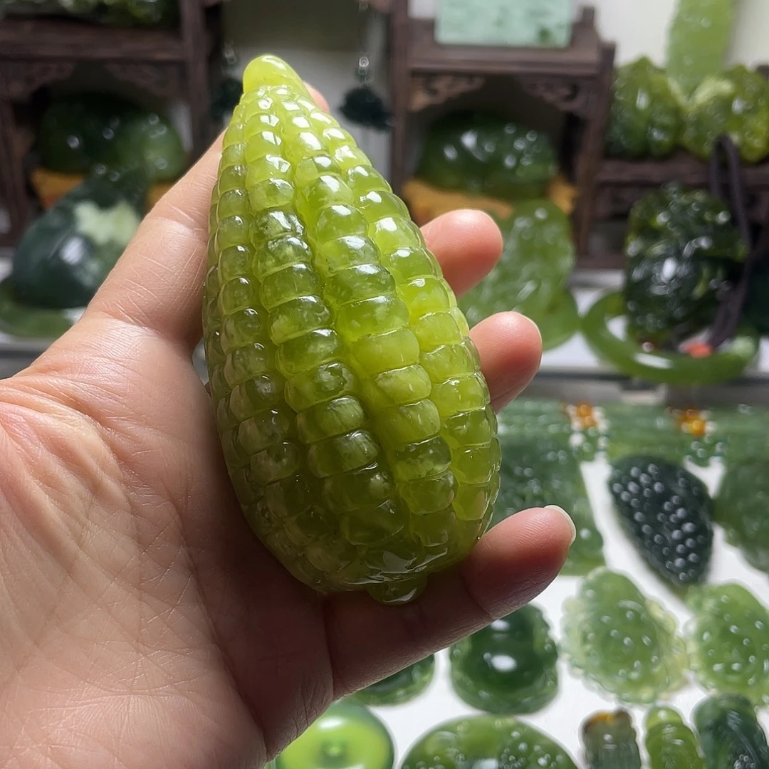 蛇纹石玉未镶嵌手把