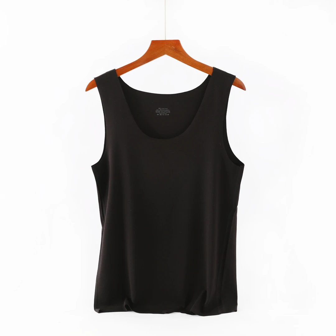 【兰精】男士四季通用无痕商务休闲一片式运动内穿透气薄款背心2711