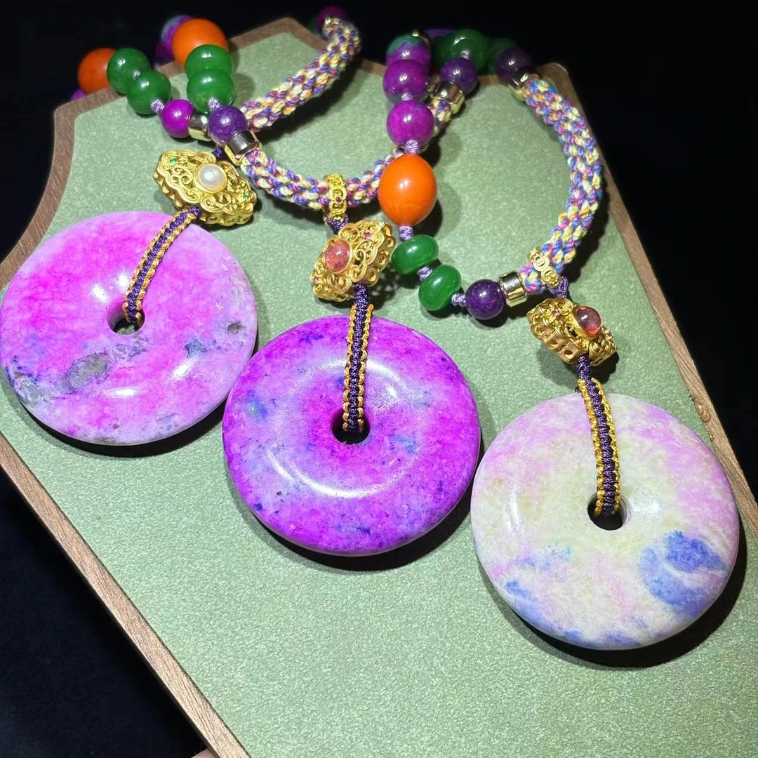 y2197-国风设计款平安扣紫吊坠-mn-多样性只发一件