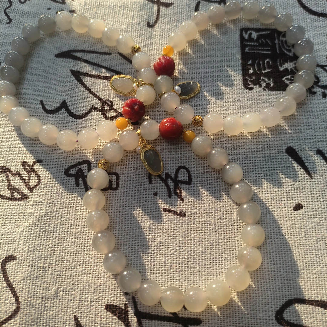 【书记甄选】天然原创和田玉单圈手链 多样性发一件 约7mm AT4887