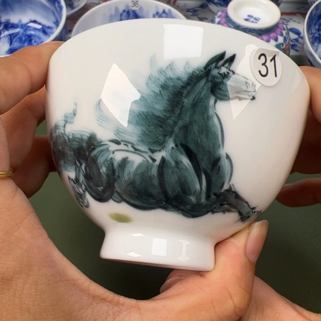 景德镇纯手工纯手绘茶具木木31